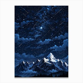 Night Sky With Stars 2 Canvas Print