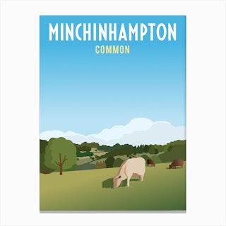 Minchinhampton Common Canvas Print