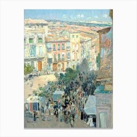 View Of A Southern French City (1910), Frederick Childe Hassam Canvas Print