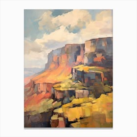 Table Mountain South Africa 2 Mountain Painting Canvas Print