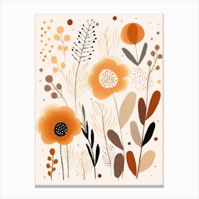 Abstract Floral Pattern 1 Canvas Print