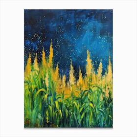 Night In The Field Canvas Print