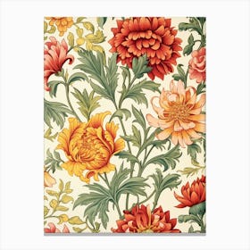 Floral Wallpaper 124 Canvas Print