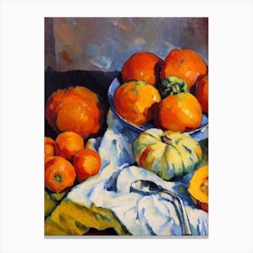 Butternut Squash Cezanne Style vegetable Canvas Print