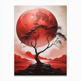 Red Moon Canvas Print