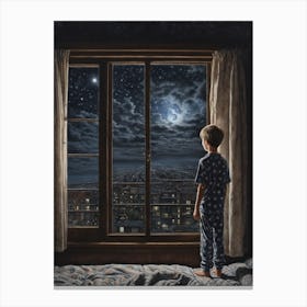 Night In The City 3 Canvas Print