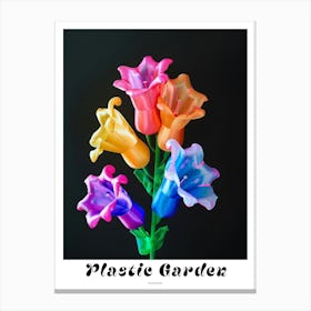 Bright Inflatable Flowers Poster Foxglove 2 Canvas Print