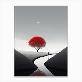 Red Tree Canvas Print