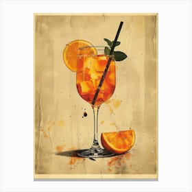 Aperol Spritz Orange 31 Canvas Print