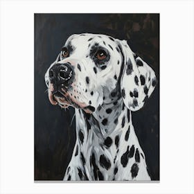 Dalmatian Acrylic Painting 1 Canvas Print
