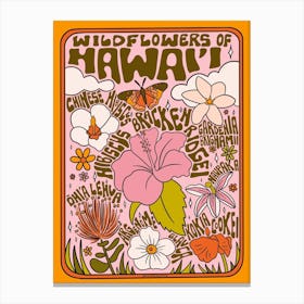 Hawaii Wildflowers Canvas Print