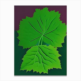 Thimbleberry Leaf Vibrant Inspired 1 Canvas Print