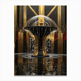 Fountain Of Gold 2 Canvas Print