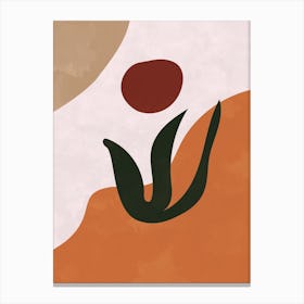 Abstract Nordic Botanical Canvas Print