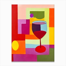 Cinsault Paul Klee Inspired Abstract Cocktail Poster Canvas Print