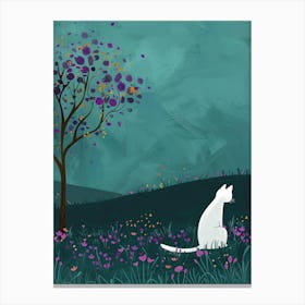 Cat In The Meadow 2 Canvas Print