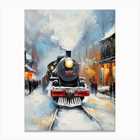 Christmas Train 12 Canvas Print