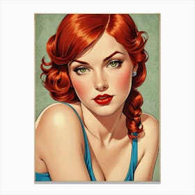 Pin Up Girl Canvas Print