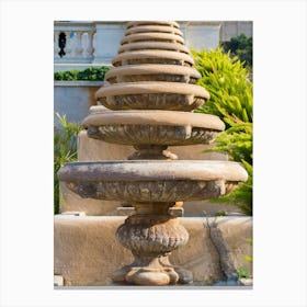 Fountain In A Garden 20210320 12ppub Canvas Print