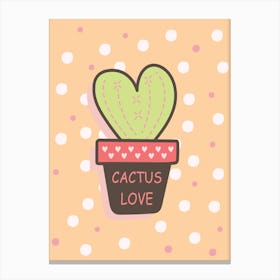 Cactus Love Canvas Print