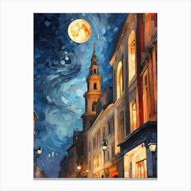 Night In The City Canvas Print