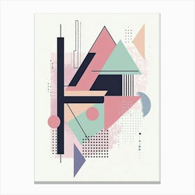 Abstract Geometric Painting 1 Canvas Print