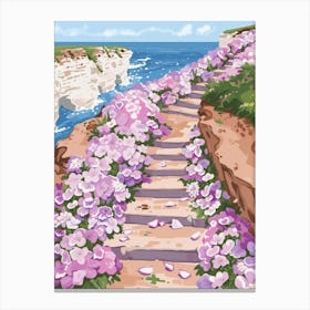Steps To The Sea Canvas Print