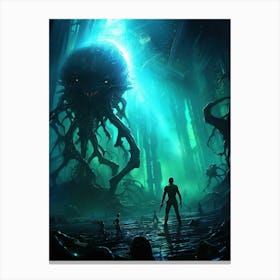 Aliens And Monsters Canvas Print