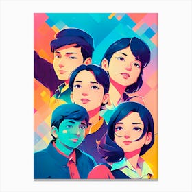 Friends Forever As A Team Canvas Print