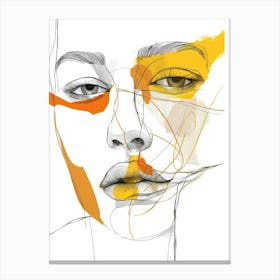 Abstract Portrait Of A Woman 69 Canvas Print