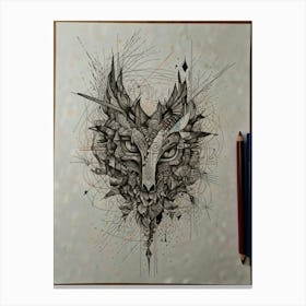 Wolf Head 2 Canvas Print