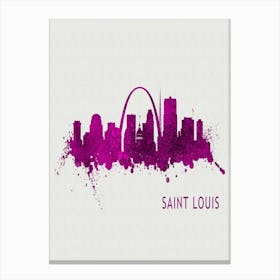 Saint Louis Missouri City Purple Canvas Print