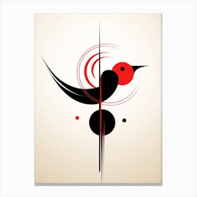 Bird Minimalist Abstract 4 Canvas Print