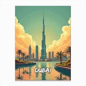 Dubai Skyline Canvas Print