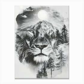 Lion Head Canvas Print Canvas Print