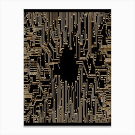 Circuit Board Background Canvas Print