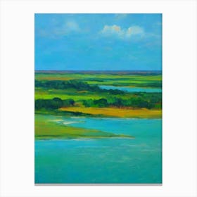 Kakadu National Park Australia Blue Oil Painting 1  Canvas Print