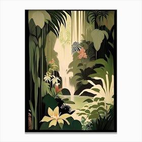 Hidden Paradise Jungle 3 Rousseau Inspired Canvas Print