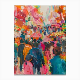 Hong Kong Market Canvas Print