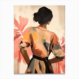 Woman In A Dress Canvas Print