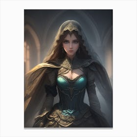 Dark Lady Canvas Print