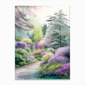 Bellevue Botanical Garden, 1, Usa Pastel Watercolour Canvas Print