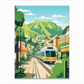 Brazil 2 Travel Illustration Canvas Print