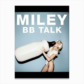 Miley Cyrus - Bb Talk Canvas Print