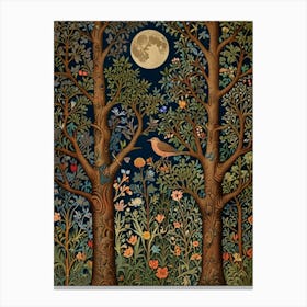 William Morris Moonlight In The Forest 11 Canvas Print