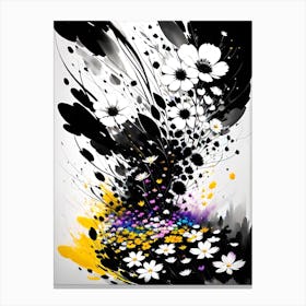 Abstract Flower Painting 3 Canvas Print