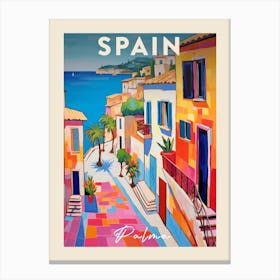 Palma De Mallorca 5 Fauvist Painting Travel Poster Canvas Print