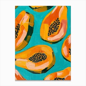 Papayas 4 Canvas Print