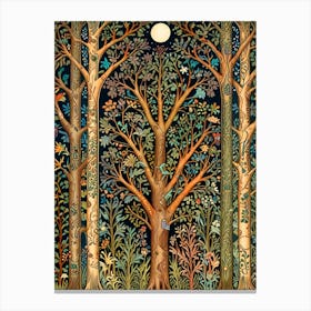 William Morris Tree In The Forest 1 Canvas Print