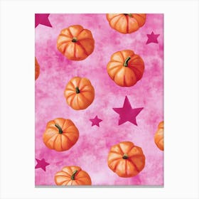 Pumpkins And Stars Canvas Print